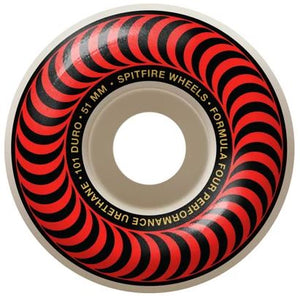 Spitfire Wheels 51mm 101a Classic Red Formula Four