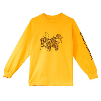 Deathwish Long Sleeve Tee Strictly Gold Large