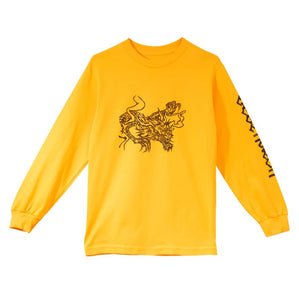 Deathwish Long Sleeve Tee Strictly Gold Large