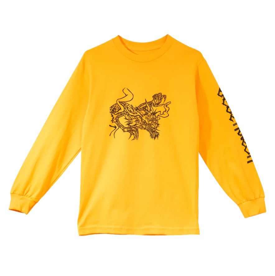 Deathwish Long Sleeve Tee Strictly Gold Large
