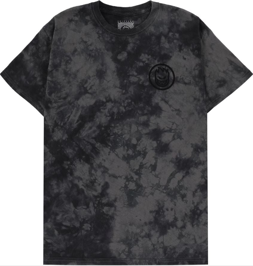 Spitfire Tee Swirled Classic Black/Charcoal