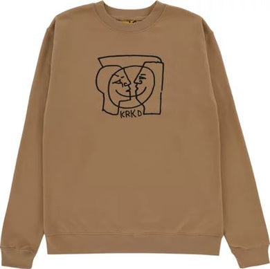 Krooked Crewneck Moonsmile Sand L