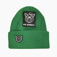 Load image into Gallery viewer, Pig Beanie Head Kelly Green