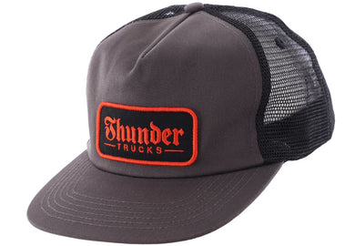 Thunder Hat Script Patch Charcoal Black