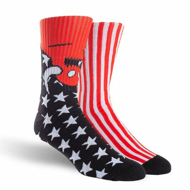 Toy Machine Socks American Monster Black