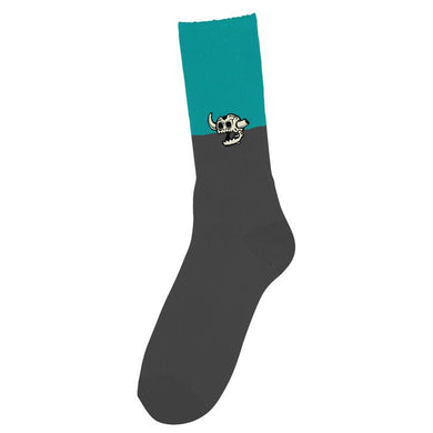 Toy Machine Socks Monster Split Teal/Charcoal Grey