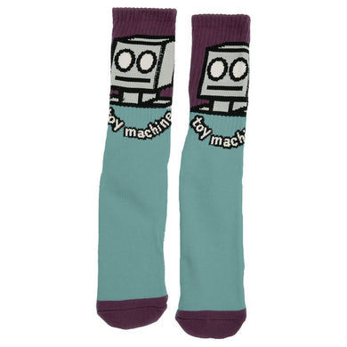Toy Machine Socks Robot Eggplant