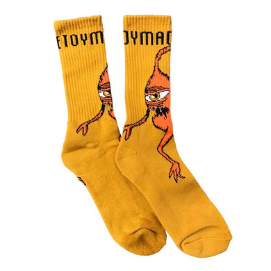 Toy Machine Socks Sect Bars Mustard