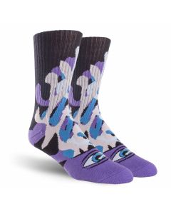 Toy Machine Socks Barf Sect Multi Purple