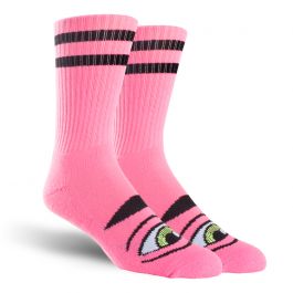 Toy Machine Socks Sect Eye Neon Pink