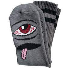 Load image into Gallery viewer, Toy Machine Socks Bloodshot Eye Grey