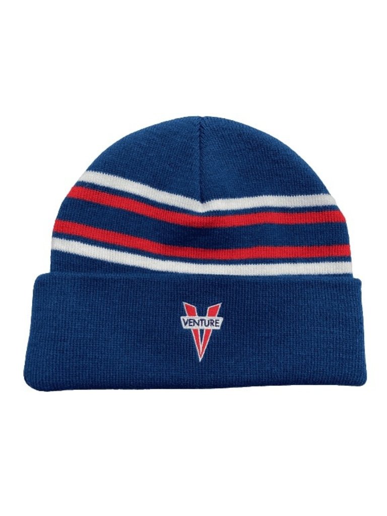 Venture Beanie Heritage Cuff Navy Red White