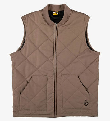 Krooked Vest Diamond Khaki Embroidered