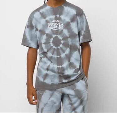 Vans Youth Tee Tie Dye Logo Ashley Blue