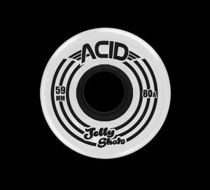 Acid Wheel Jelly Shots 59mm 80a White with Black