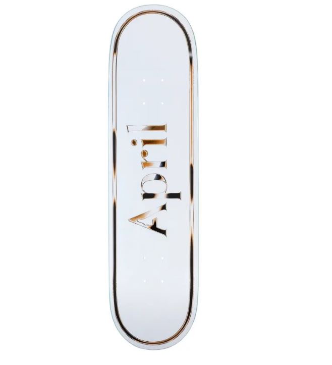April Deck Logo Gold White 8.5
