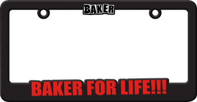 Baker Baker For Life License Plate