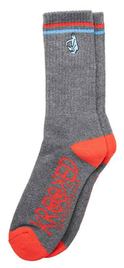 Krooked Socks Shmoo Embroidered Charcoal/Blue/Red