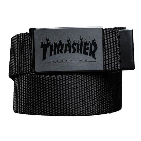 Thrasher Belt Web Flames Black