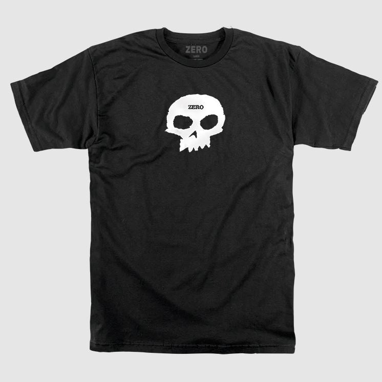 Zero Tee Single Skull Black